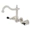 Kingston Brass KS1256PKL Duchess 2-Handle Wall Mount Bathroom Faucet, Polished Nickel KS1256PKL - alternate 1